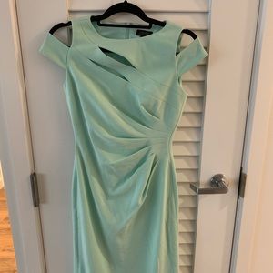 Tahari Mint Green Sheath Dress